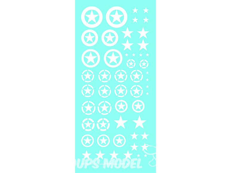 Oupsmodel By Berna 48-001 Etoiles Américaines 1944-45 1/48