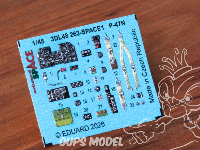 Eduard Space décalques 3D 3DL48263 P-47N Mini Art 1/48