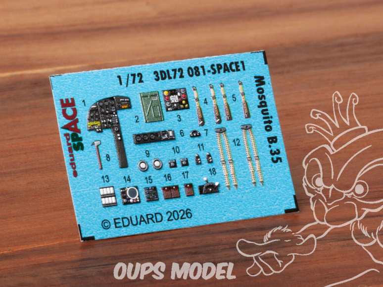 Eduard Space décalques 3D 3DL72081 Mosquito B.35 Airfix 1/72