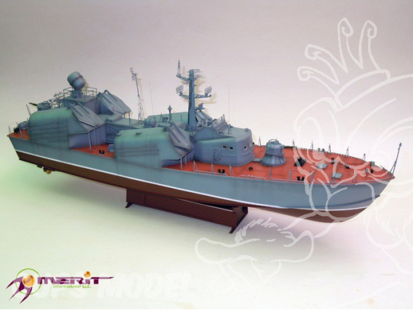 Merit maquette bateau 67201 CORVETTE LANCE-MISSILES OSA-1 (Classe OSA) SOVIETIQUE 1/72