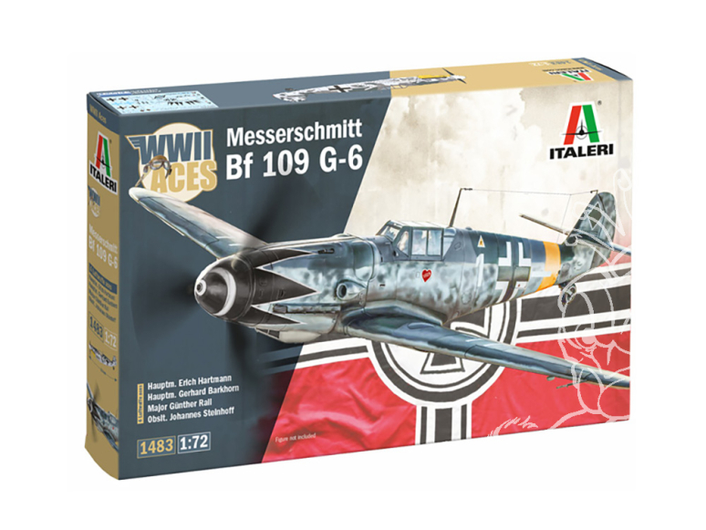 ITALERI maquette avion 1483 Bf 109 G-6 Aces 1/72