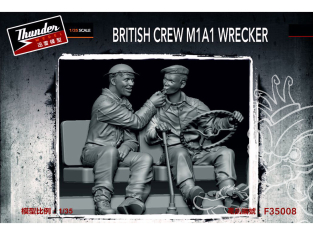 Thunder Model maquette militaire F35008 Équipage de dépanneuses et de camions de la Seconde Guerre mondiale 1/35