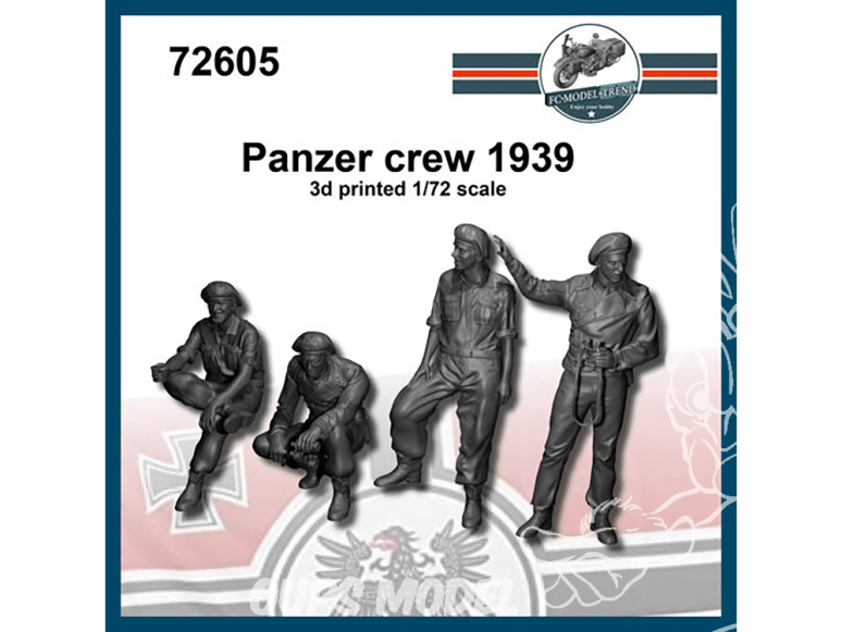 FC MODEL TREND figurines résine 72605 Equipage Panzer 1939 1/72