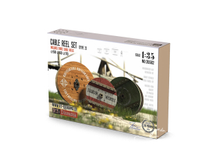 RT-Diorama 35502 Ensemble de tourets de câble Ø50 Ø60 Ø70mm 1/35