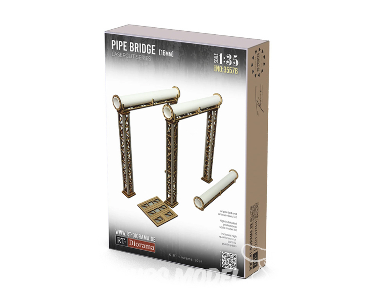 RT-Diorama 35576 Pont de tuyauterie 16 mm 1/35