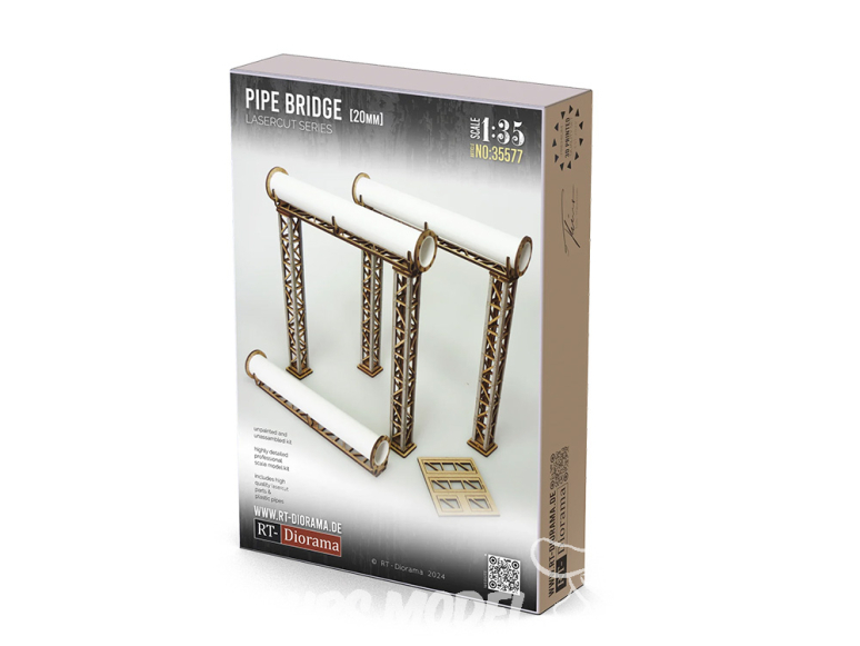 RT-Diorama 35577 Pont de tuyauterie 20mm 1/35