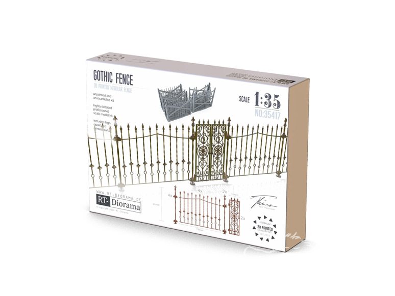 RT-Diorama 35417 Clôture gothique 1/35