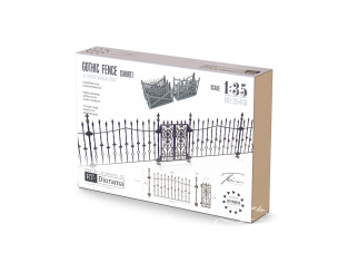 RT-Diorama 35418 Clôture gothique courte 1/35