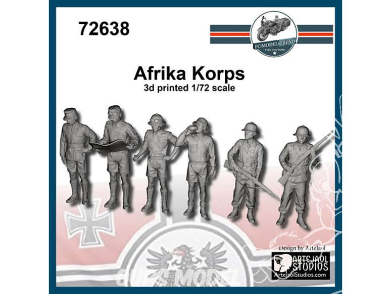 FC MODEL TREND figurines résine 72638 Afrika Korps 1/72