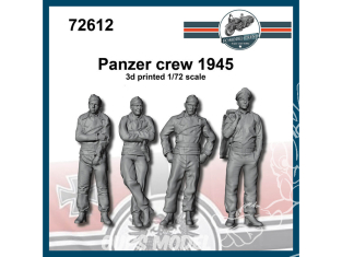 FC MODEL TREND figurines résine 72612 Equipage Panzer 1945 1/72