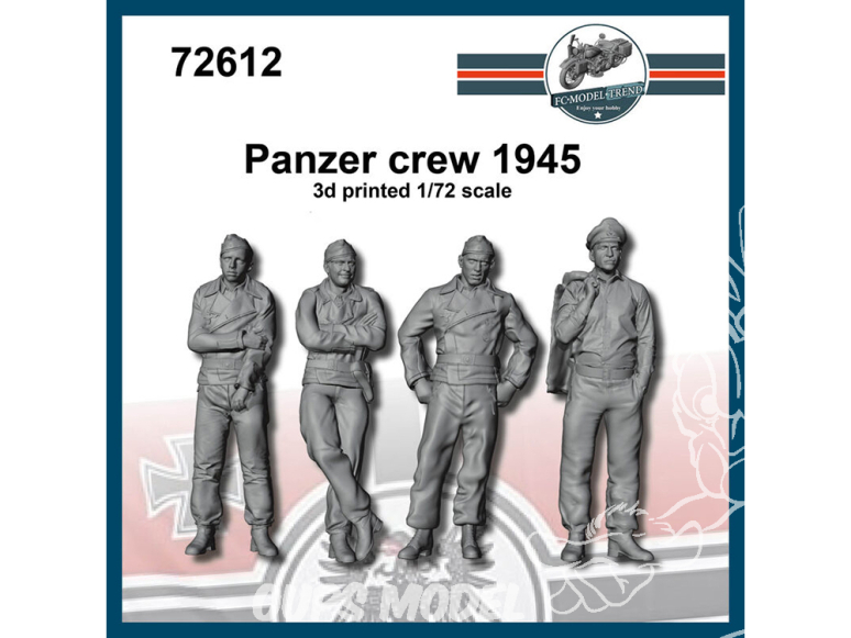 FC MODEL TREND figurines résine 72612 Equipage Panzer 1945 1/72