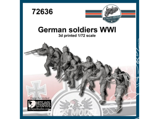 FC MODEL TREND figurines résine 72636 Equipage Soldats Allemands WWI 1/72