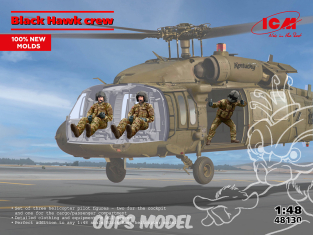 Icm maquette Hélicoptère 48130 Equipage du Black Hawk 1/48