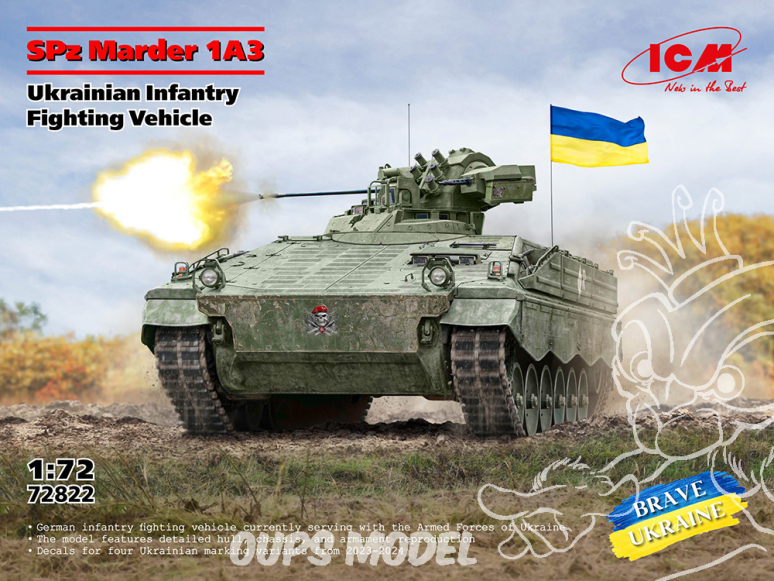 Icm maquette militaire 72822 SPz Marder 1A3 1/72