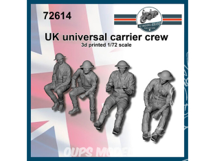 FC MODEL TREND figurines résine 72614 Equipage Britannique Universal carrier 1/72