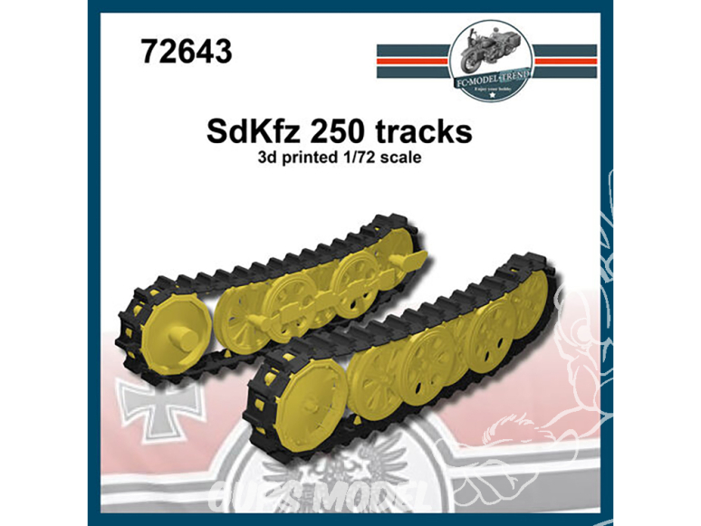 FC MODEL TREND accessoire résine 72643 Chenilles Sd.Kfz. 250 1/72