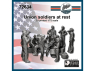 FC MODEL TREND figurines résine 72634 Soldats de l'union au repos 1/72