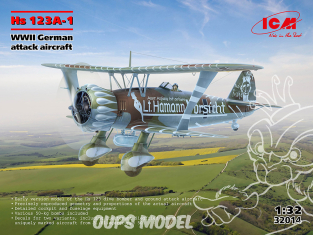 Icm maquette avion 32014 Henschel Hs 123A-1 1/32