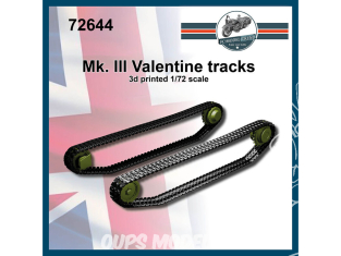 FC MODEL TREND accessoire résine 72644 Chenilles Mk.III Valentine 1/72