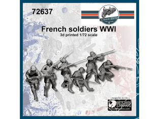 FC MODEL TREND figurines résine 72637 Soldats Français WWI 1/72