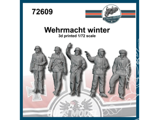 FC MODEL TREND figurines résine 72609 Wehrmacht en tenue hiver 1/72