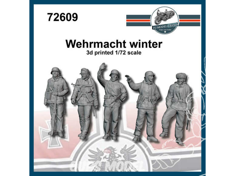 FC MODEL TREND figurines résine 72609 Wehrmacht en tenue hiver 1/72