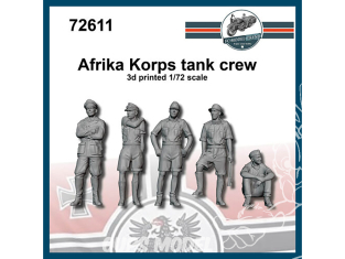 FC MODEL TREND figurines résine 72611 Equipage de char Allemand Afrika Korps 1/72