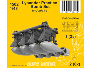 CMK kit resine 4502 Ensemble de bombes d'entraînement Lysander kit Airfix 1/48