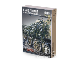RT-Diorama 16210 Branches de conifères Feuillage camouflage 1/16