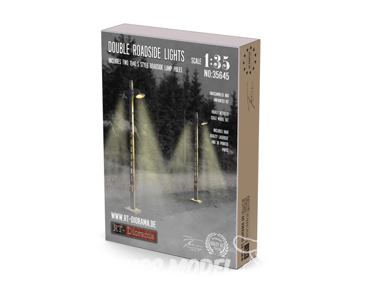 RT-Diorama 35645 Feux de bord de route doubles 1/35