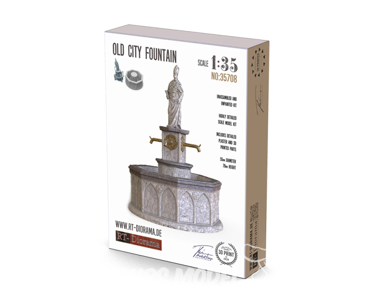 RT-Diorama 35708 Fontaine de la Vieille Ville 1/35