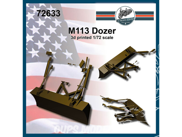 FC MODEL TREND accessoire résine 72633 Lame Dozer M113 1/72