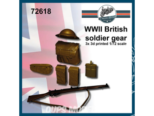 FC MODEL TREND accessoire résine 72618 Equipements de Soldat Britannique WWII 1/72