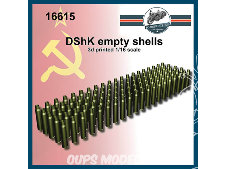 FC MODEL TREND accessoire résine 16615 Douilles vides DShK 1/16