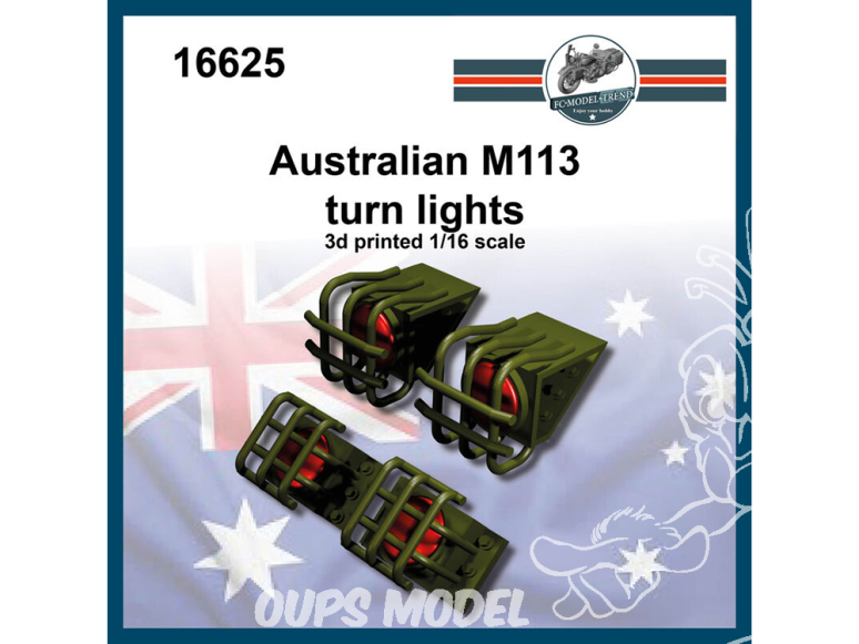 FC MODEL TREND accessoire résine 16625 Indicateurs de direction M113 Australien 1/16