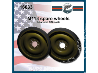 FC MODEL TREND accessoire résine 16633 M113 roues de secours 1/16