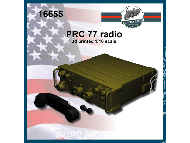 FC MODEL TREND accessoire résine 16655 Radio PRC 77 1/16