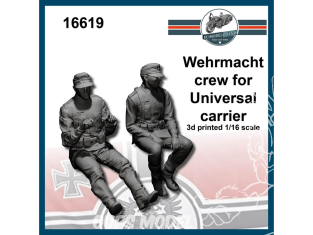 FC MODEL TREND figurine résine 16619 Equipage Wehrmacht Universal Carrier 1/16