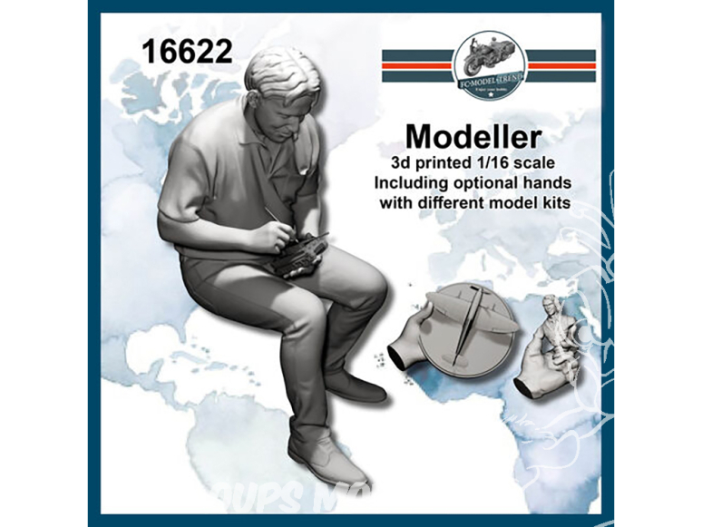 FC MODEL TREND figurine résine 16622 Maquettiste 1/16