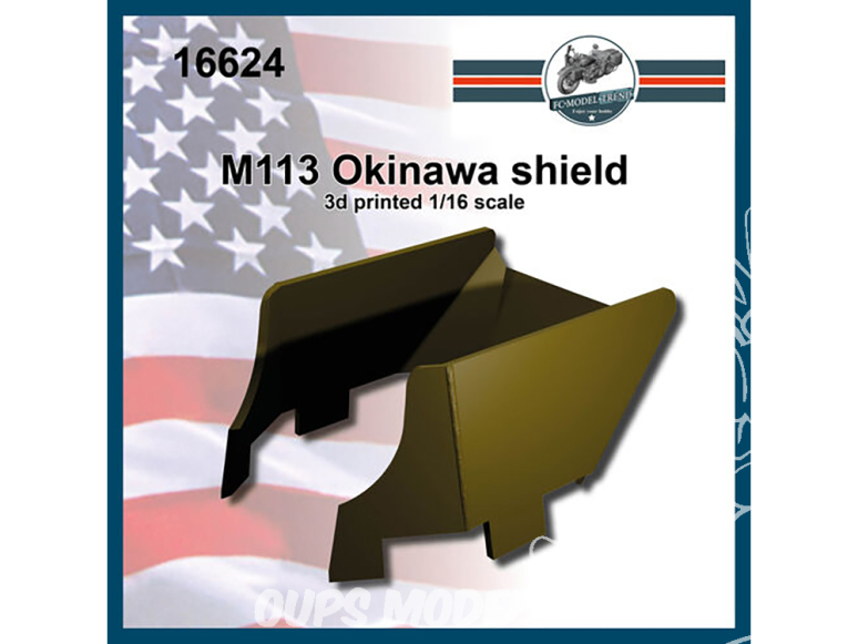 FC MODEL TREND accessoire résine 16624 Bouclier M113 Okinawa 1/16