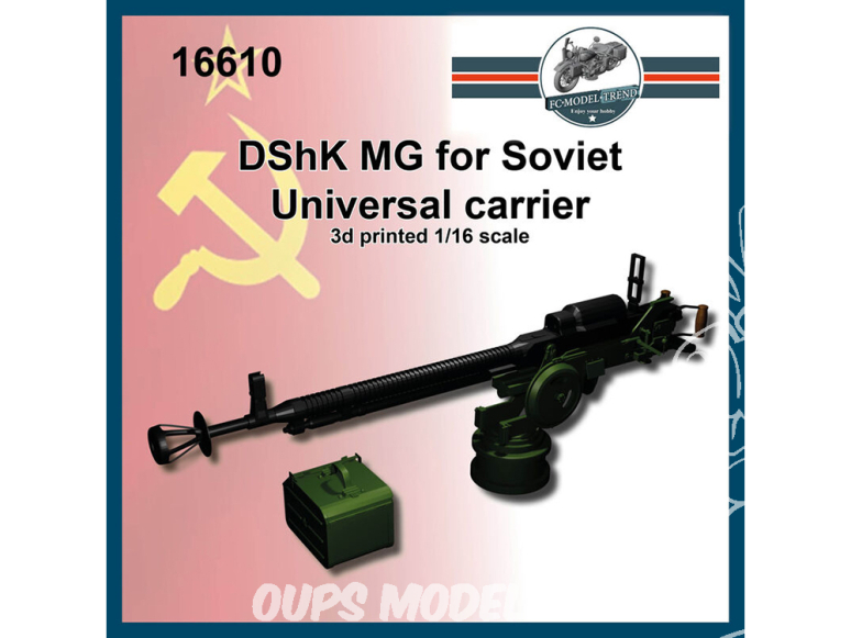 FC MODEL TREND accessoire résine 16610 DShK MG pour Universal Carrier Soviétique 1/16
