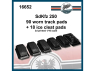FC MODEL TREND accessoire résine 16652 90 semelles de chenilles et 18 semelles à crampon pour glace Sd.Kfz 250 1/16