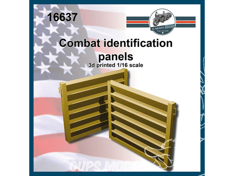 FC MODEL TREND accessoire résine 16637 Panneaux d'identification de combat 1/16