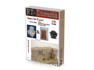 RT-Diorama 35264 Ensemble Hesco 5 pièces 1/35