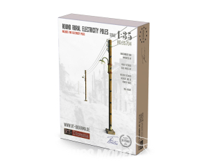 RT-Diorama 35704 Poteaux électriques en bois 1/35