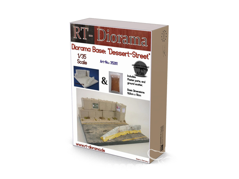 RT-Diorama 35261 Base du diorama Desert Street 1/35