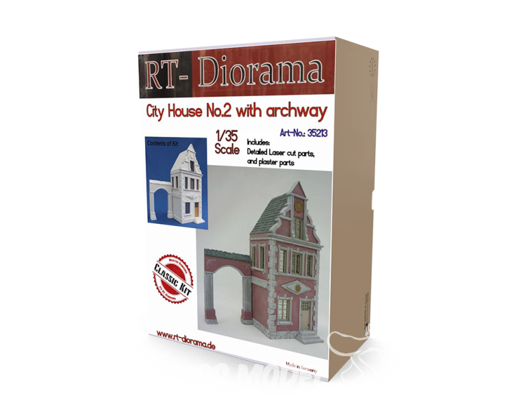 RT-Diorama 35213K Maison de ville n° 2 avec arche Ceramic 1/35