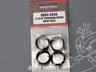Hobby Design amélioration 03-0535 Pneus souples 19" Yokohama Advan A050 1/24