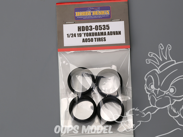 Hobby Design amélioration 03-0535 Pneus souples 19" Yokohama Advan A050 1/24