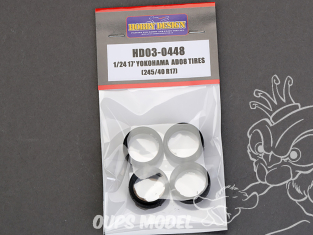 Hobby Design amélioration 03-0448 Pneus souples 17" Yokohama Advan AD08 245/40R17 1/24